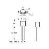 Onsemi N-JFET 35V >2mA 0,625W TO92 – Bild 2